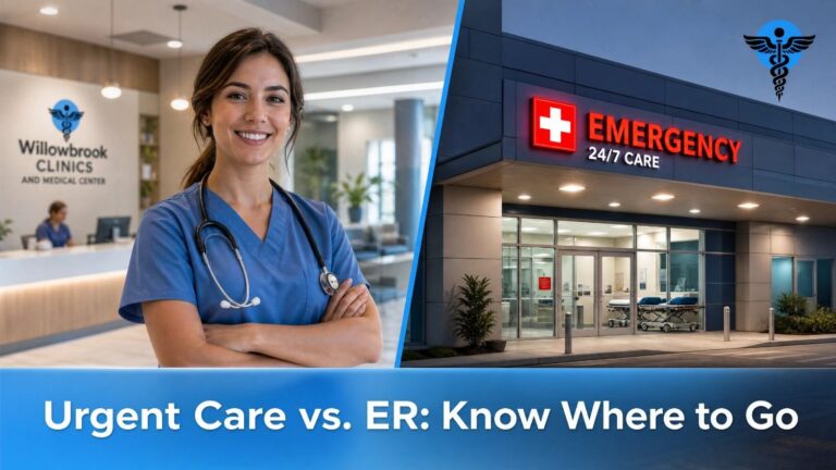 urgent care vs emergency room
